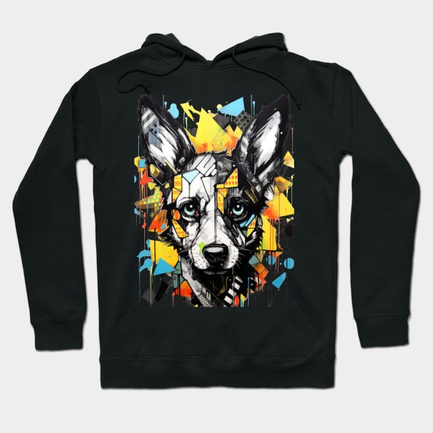 Graffiti Style Dog Hoodie by Mecha Design by MechaRon